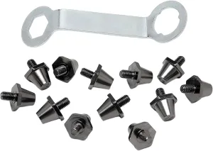 12x Football Boot Studs Soccer Studs 11mm 13mm Professional Thread Screw 5mm Dia Replacement Spikes for Indoor Outdoor Sports