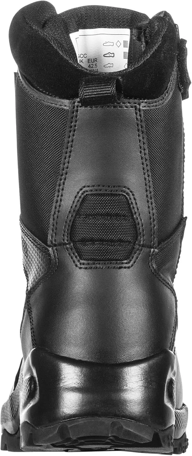 5.11 Tactical Men's Patrol Storm Waterproof Boots, ATAC 2.0 8", Side-Zip, Black, Style 12392ABR