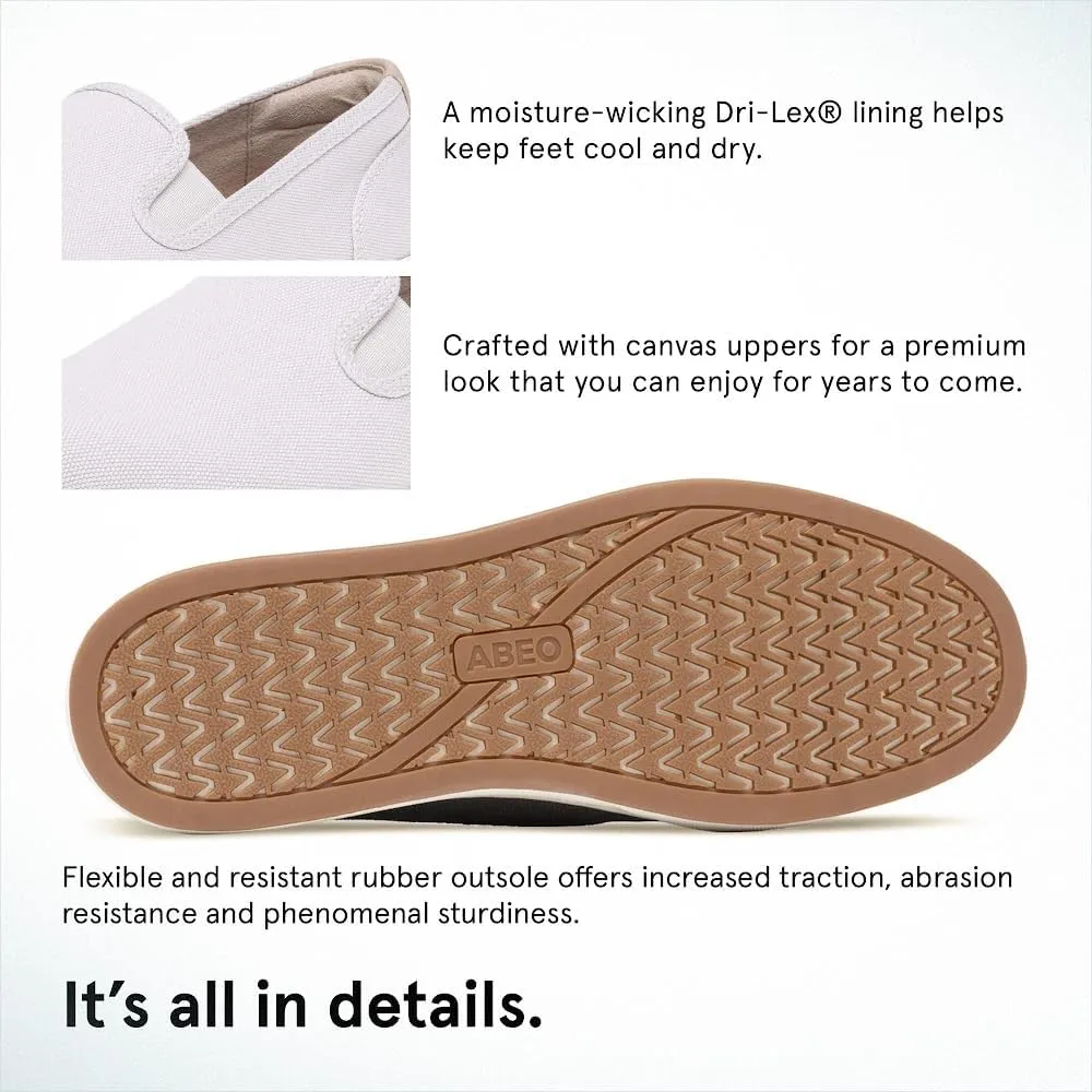 ABEO Encore Slip On Sneakers for Women | Arch Support Sneakers for Women | Built-in Orthotic Insole