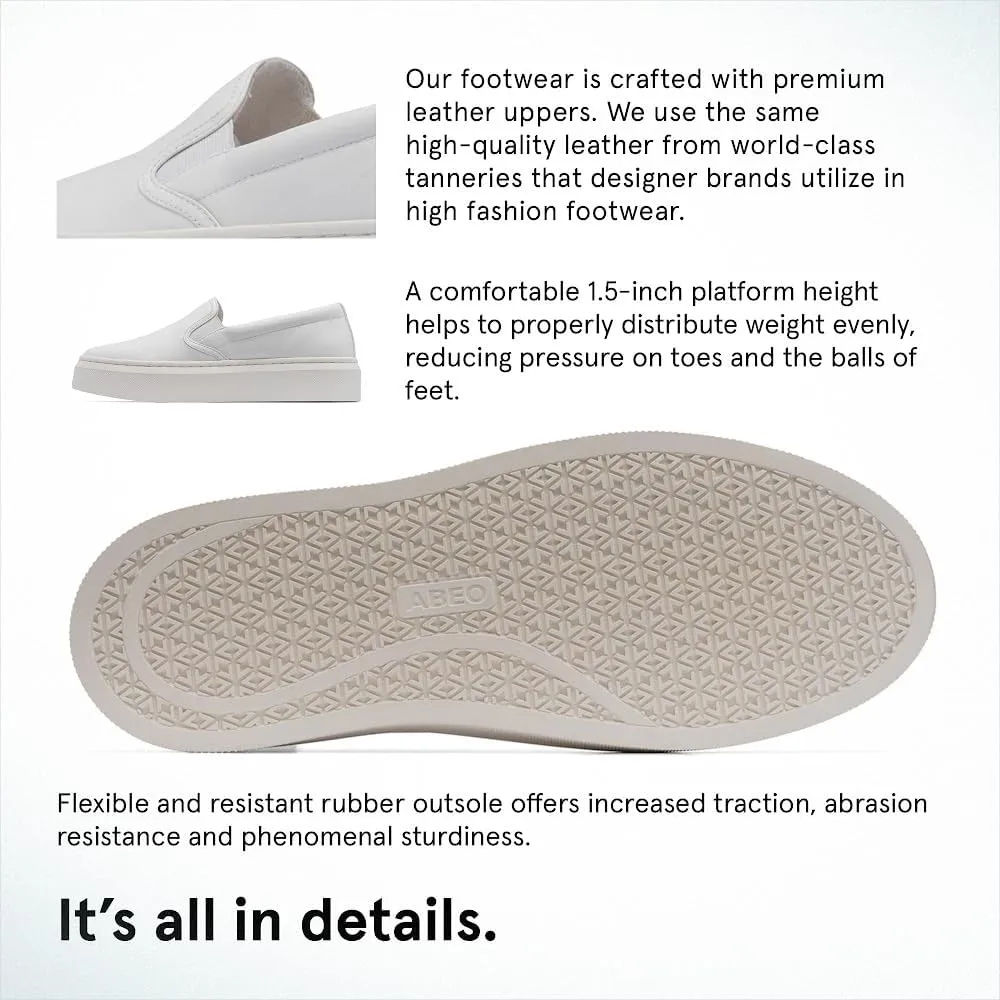 ABEO Jumpstreet Slip On Sneakers for Women | Arch Support Sneakers | Slip On Women's Sneakers | Fashion Sneakers | Built-in Orthotic Insole