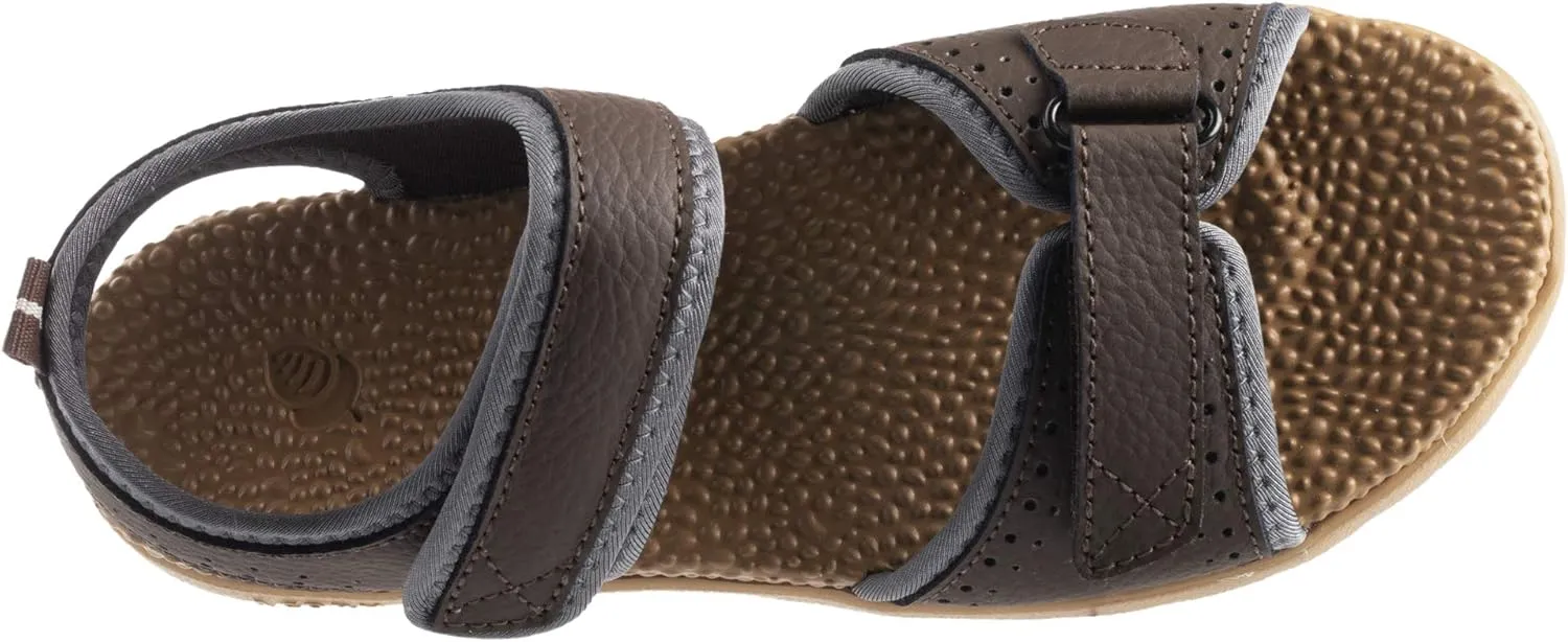 Acorn Women's Everywear Grafton Sandal, lightweight with a cushioned footbed plus soft adjustable leather straps