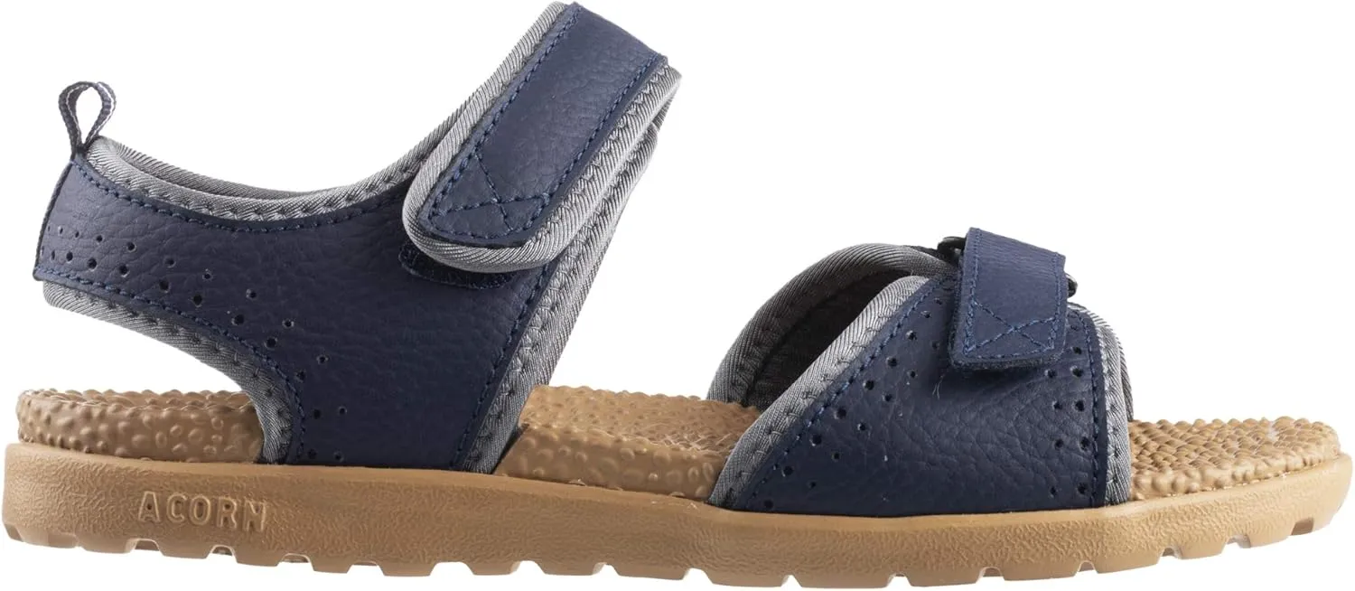 Acorn Women's Everywear Grafton Sandal, lightweight with a cushioned footbed plus soft adjustable leather straps