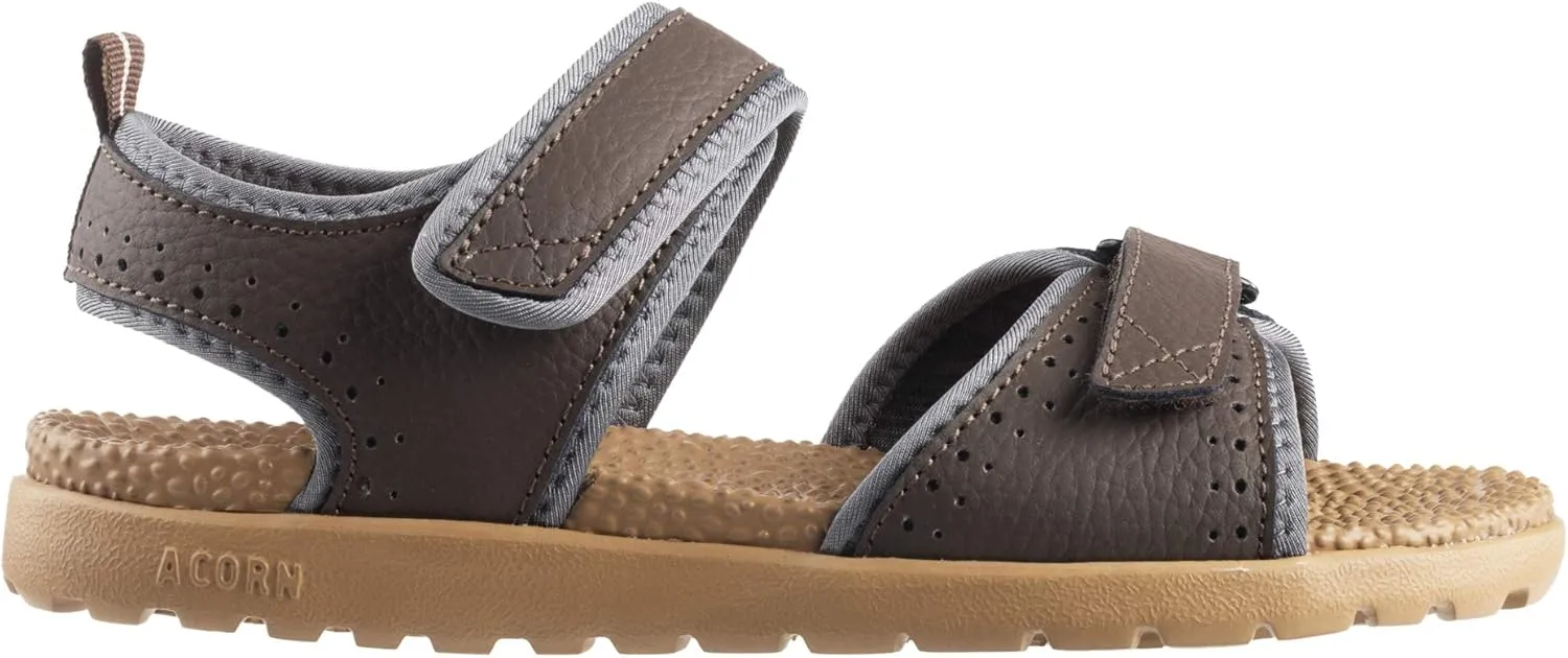 Acorn Women's Everywear Grafton Sandal, lightweight with a cushioned footbed plus soft adjustable leather straps