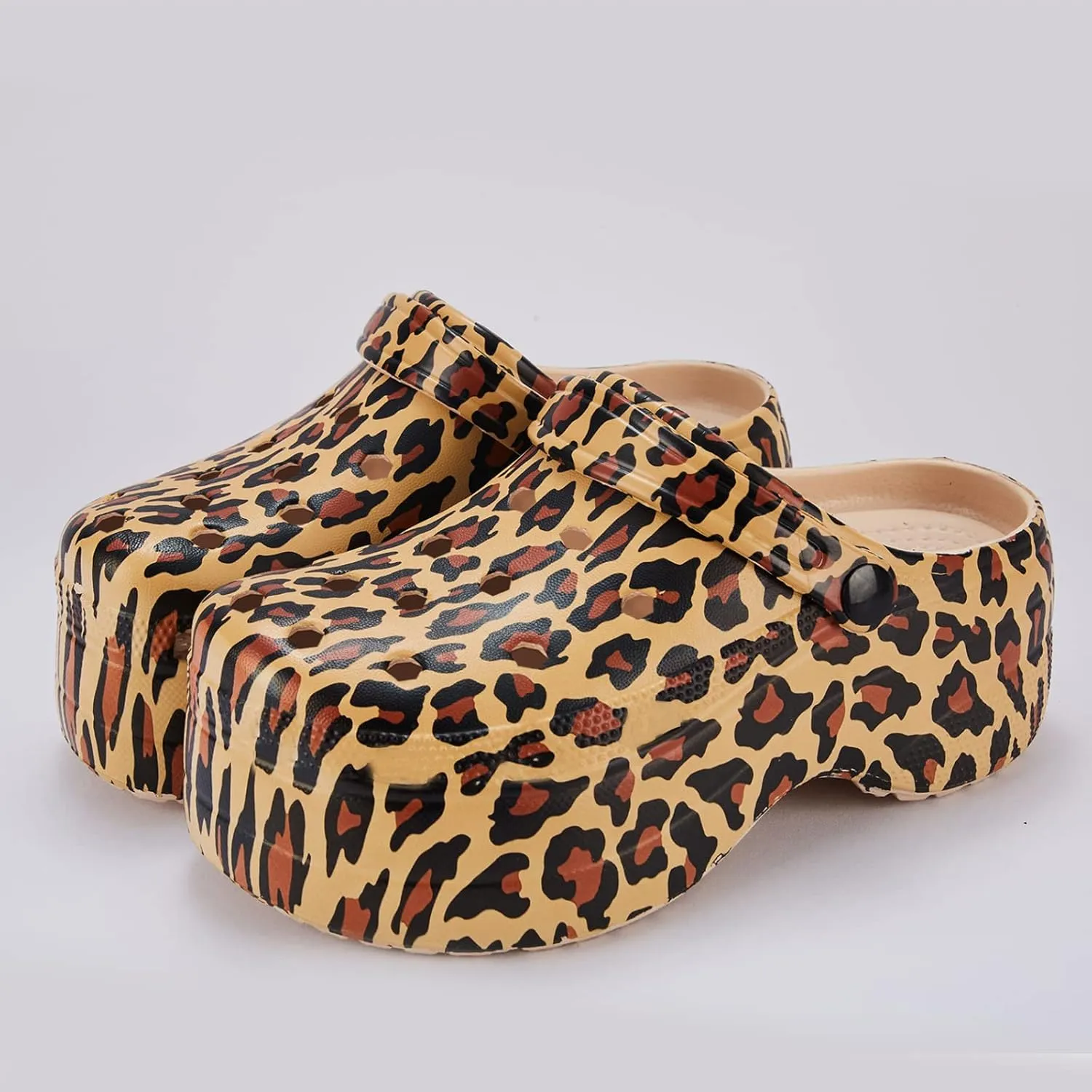 Aimaerluo Platform Garden Shoes Clogs for Women Sandals Fation Slip On Slides Shoes Comfortable Slippers Mules