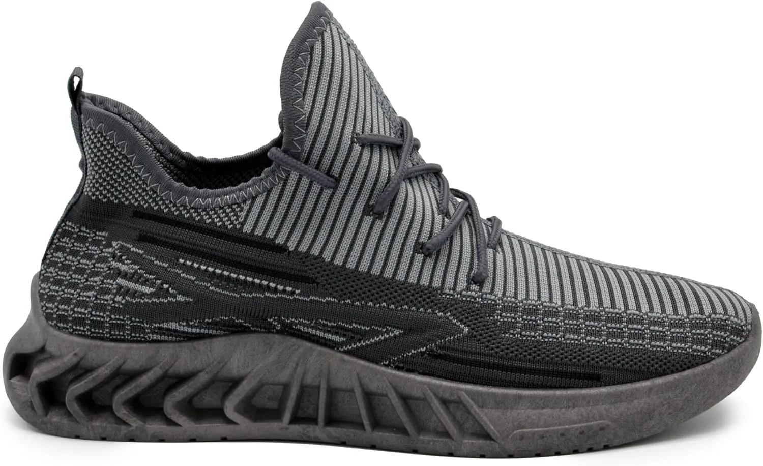 AKADEMIKS Men's Fit Knit Jogger Sneakers, Breathable Running Shoes for Athletic and Casual Wear