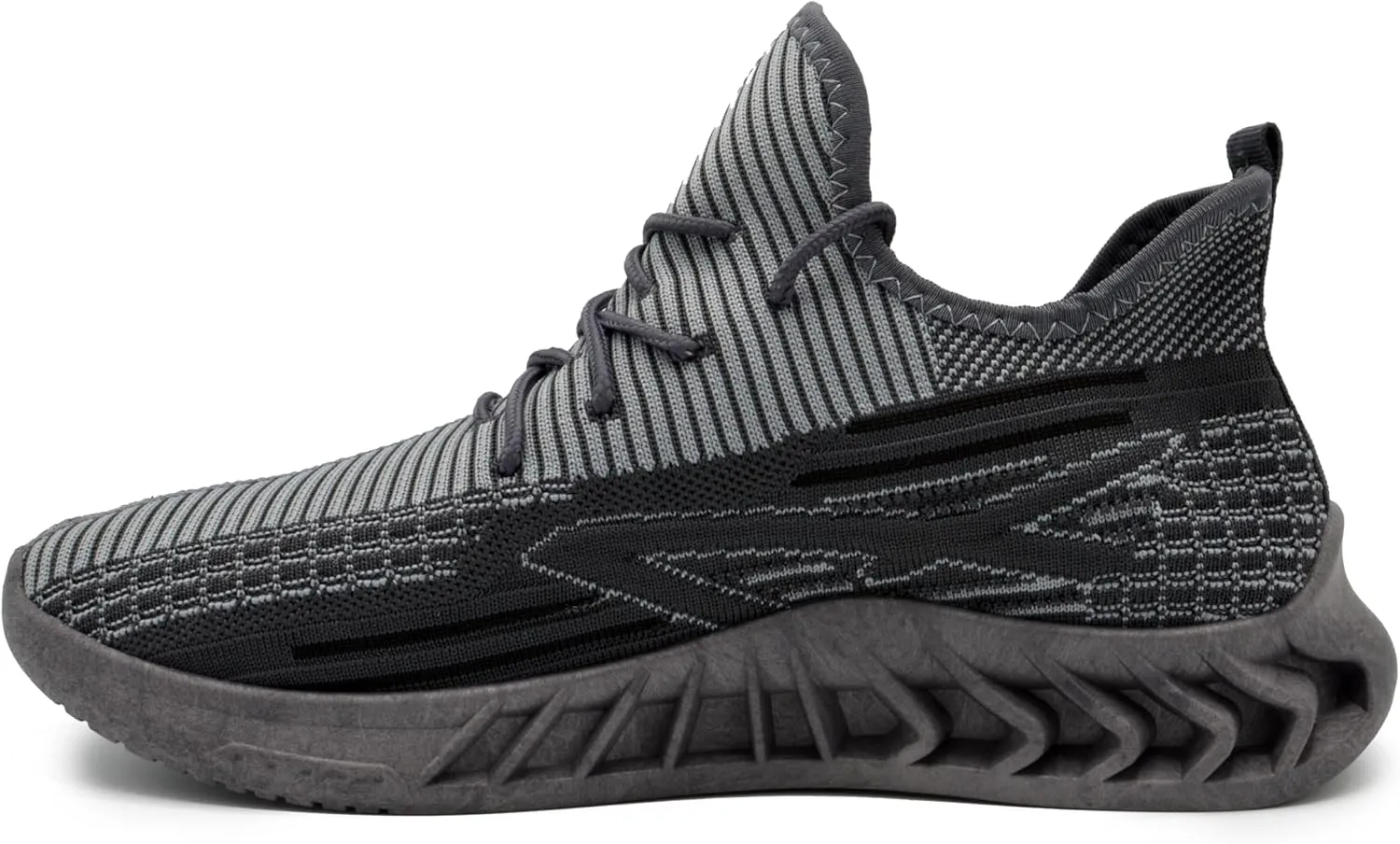 AKADEMIKS Men's Fit Knit Jogger Sneakers, Breathable Running Shoes for Athletic and Casual Wear