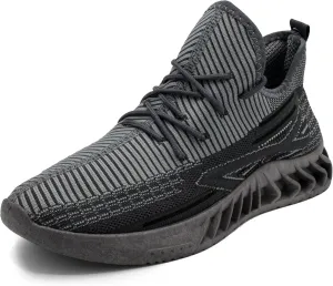 AKADEMIKS Men's Fit Knit Jogger Sneakers, Breathable Running Shoes for Athletic and Casual Wear