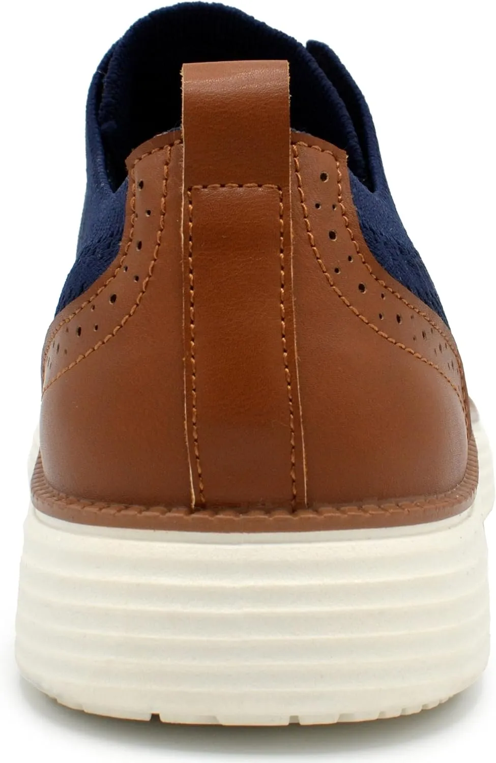 AKADEMIKS Men's Olney Wingtip Knit Oxford, Sleek Breathable Dress Shoes