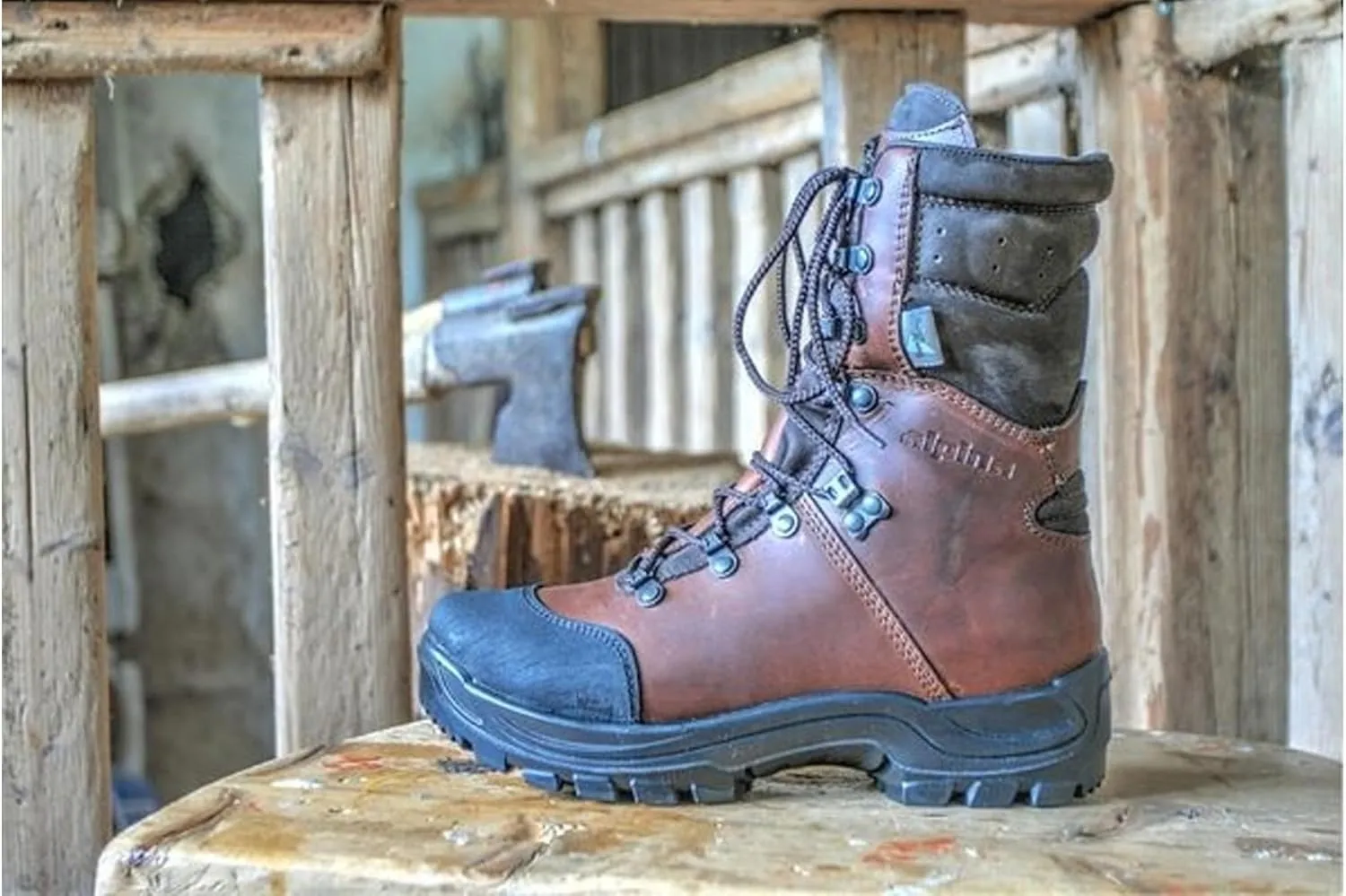 Alpina Men's Hunting Shoes TRAPPER - Waterproof Leather Boots with Sympatex Breathable Membrane and Slip Resistant Sole Made in Europe