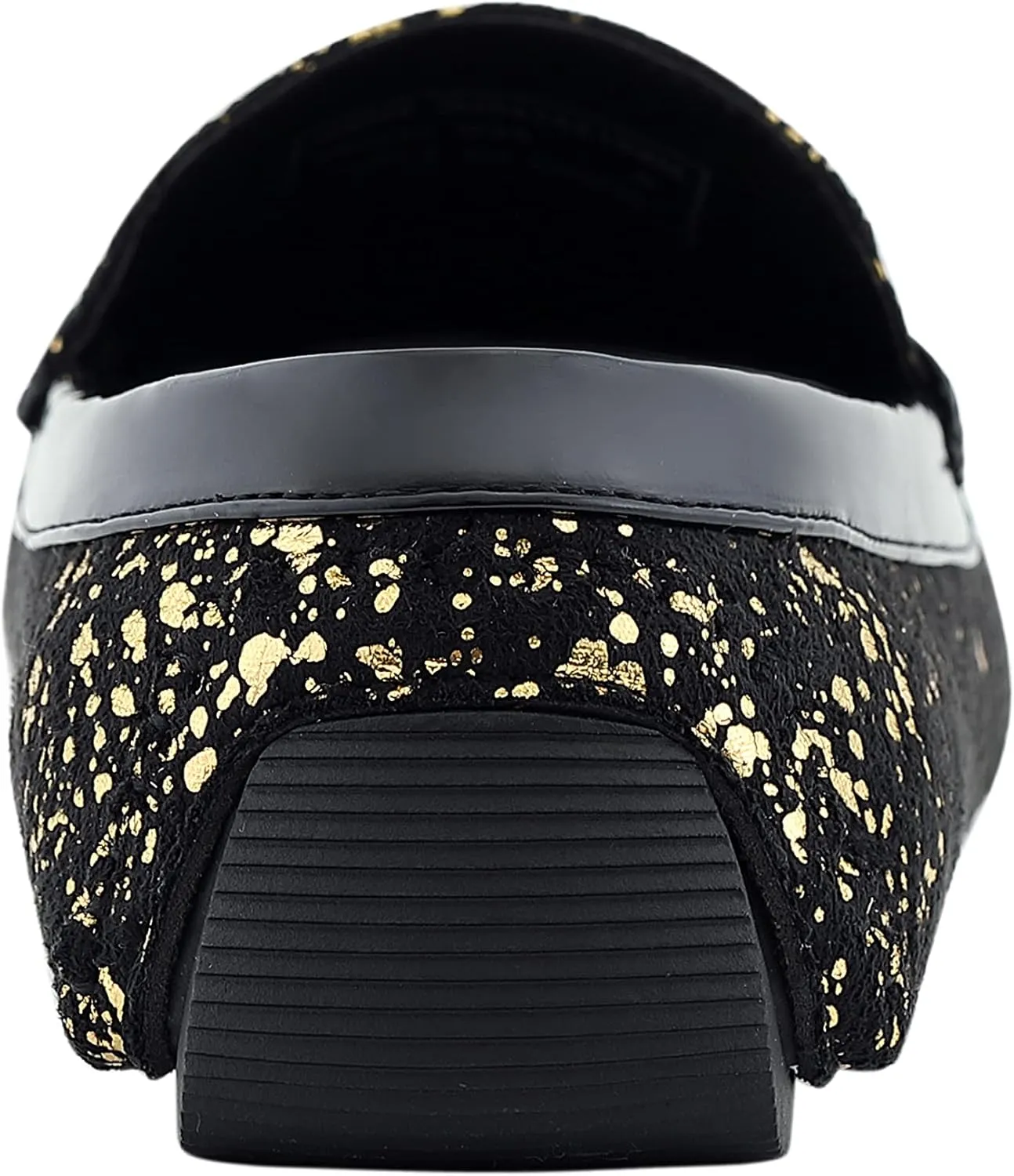 Amali Monty, Metallic Splatter Driving Loafers - Slip On Moccasins for Men - Dress & Casual Shoes