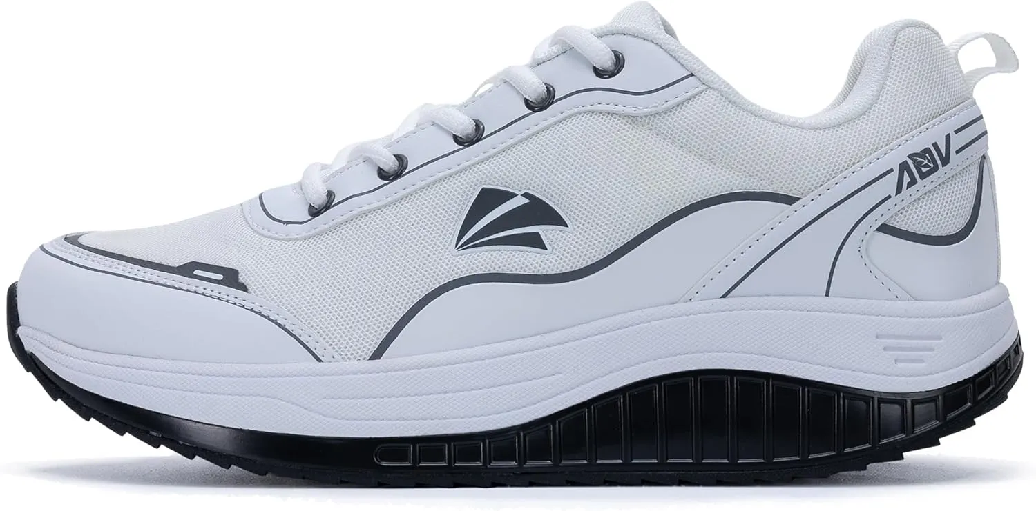 AOV Men's Walking Shoes Arch Support Plantar Fasciitis Sneakers Orthotic Fashion Tennis Sneakers for Gym Workout