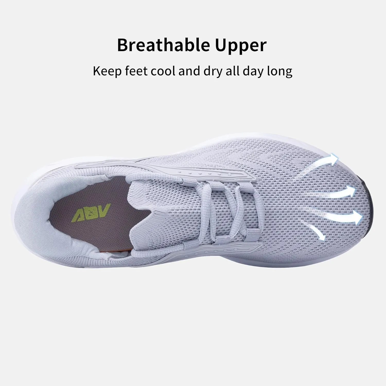 AOV Women Arch Support Walking Shoes Orthotic Tennis Sneakers for Plantar Fasciitis Air Athletic Running Shoes