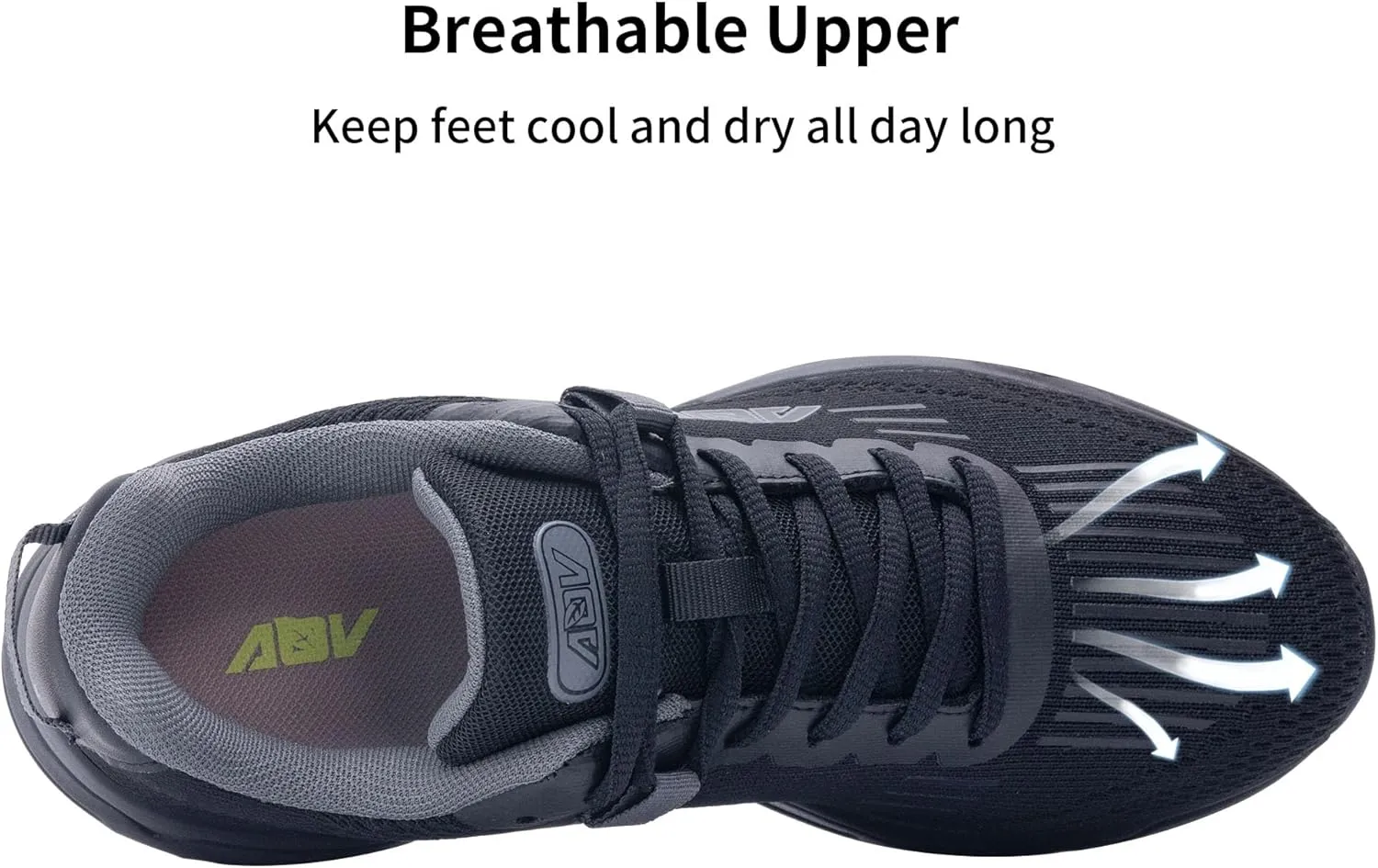 AOV Women Arch Support Walking Shoes Orthotic Tennis Sneakers for Plantar Fasciitis Air Athletic Running Shoes