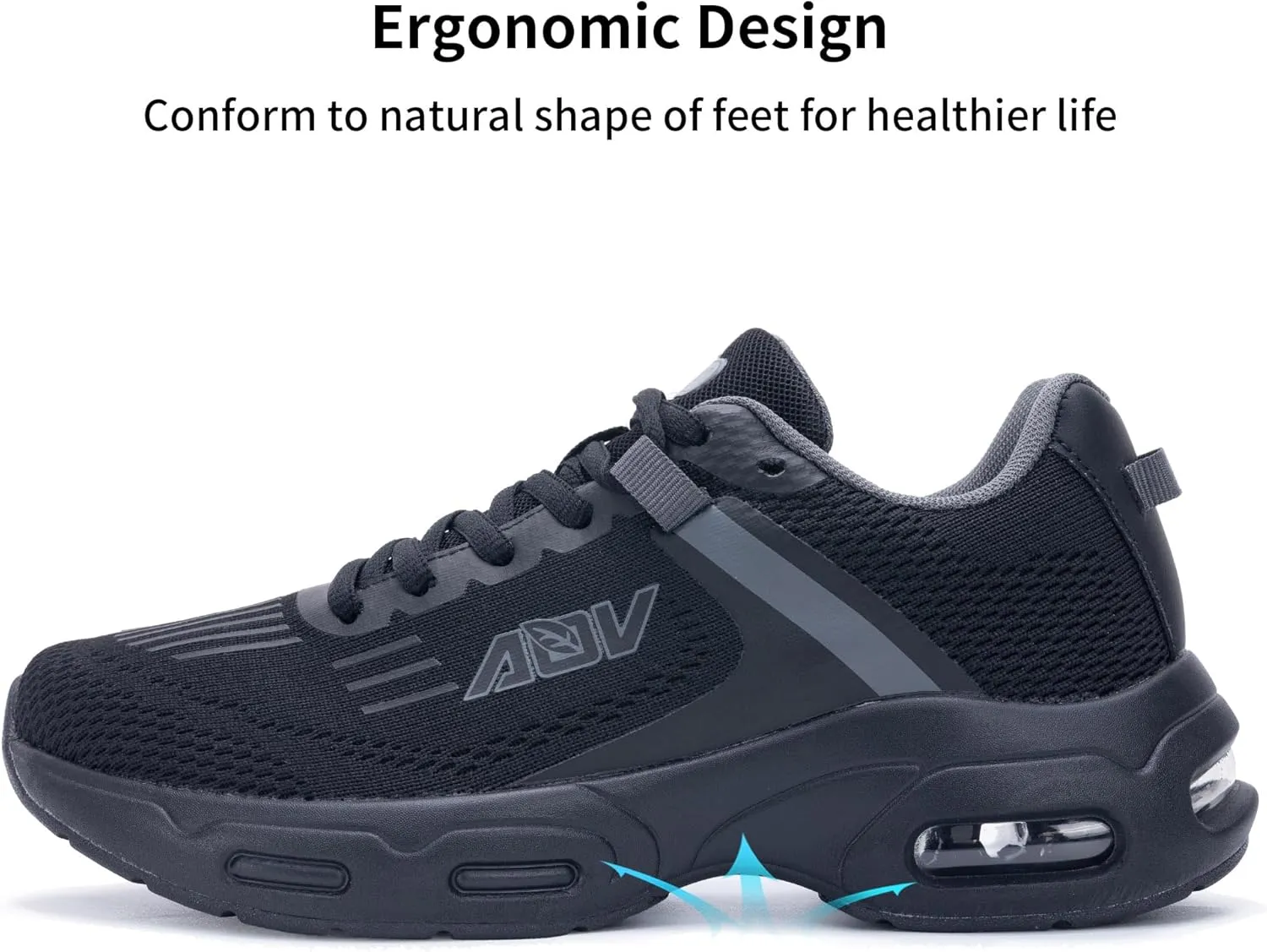 AOV Women Arch Support Walking Shoes Orthotic Tennis Sneakers for Plantar Fasciitis Air Athletic Running Shoes