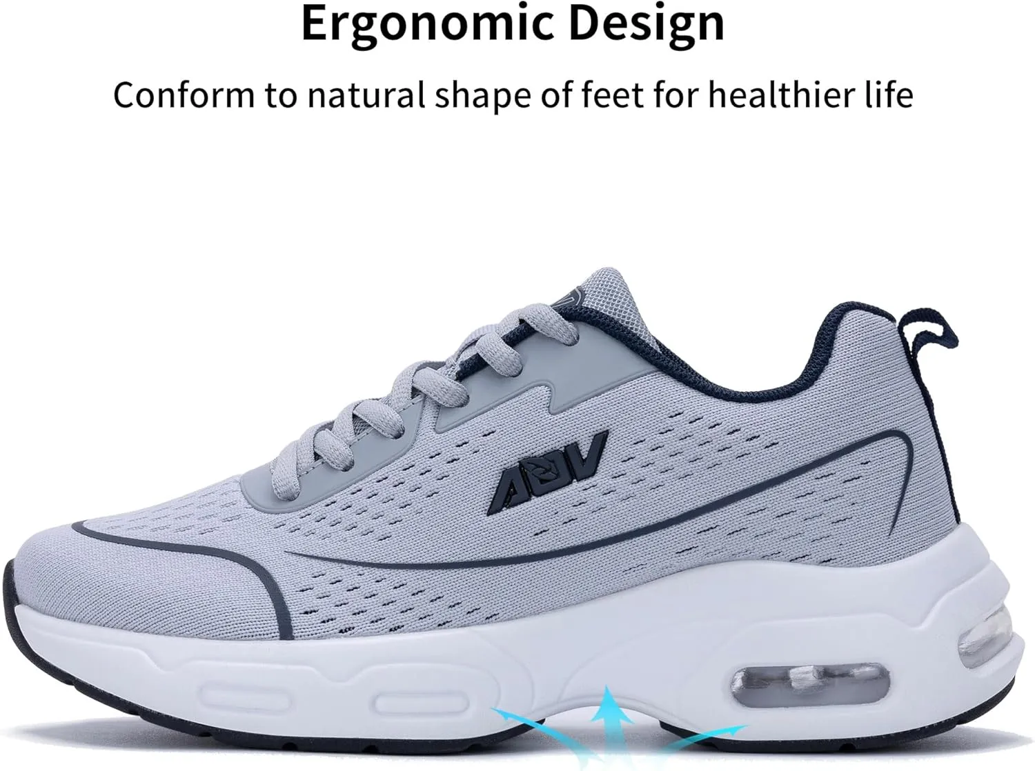 AOV Women Arch Support Walking Shoes Orthotic Tennis Sneakers for Plantar Fasciitis Athletic Running Shoes