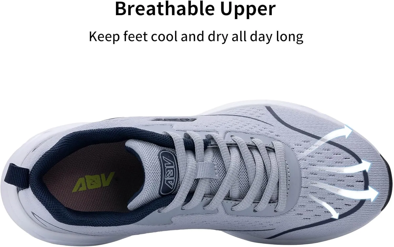 AOV Women Arch Support Walking Shoes Orthotic Tennis Sneakers for Plantar Fasciitis Athletic Running Shoes