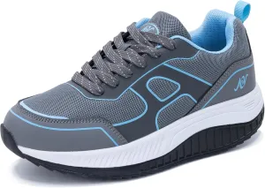 AOV Womens Walking Shoes with Arch Support Plantar Fasciitis Sneakers Gym Tennis for Foot and Heel Pain Relief
