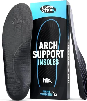 Arch Support Insoles for Women & Men Plantar Fasciitis Insoles, High Arch Support Insoles, Orthotic Pain Relief, All Day Comfort (Mens 6-6.5 | Womens 8-8.5)