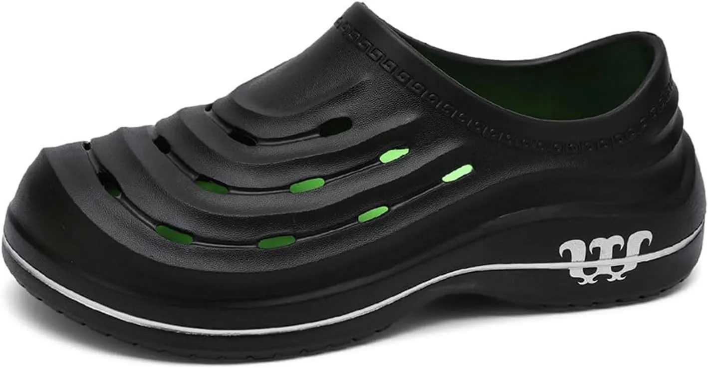 Armadillo Clogs for Nurses Chef Shoes Unisex Oil Resistant for Men Non Slip Work Shoes Women Food Service Comfortable Lightweight Nursing Shoe Waterproof Soft Beach Driving Sandals with Arch Support