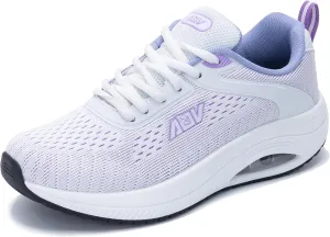 AUPERF Women's Walking Shoes with Arch Support Orthotic Tennis Sneakers for Plantar Fasciitis US 5.5-US 11