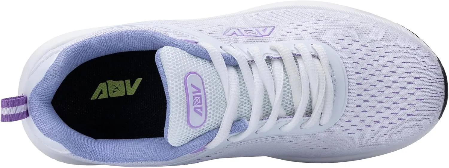 AUPERF Women's Walking Shoes with Arch Support Orthotic Tennis Sneakers for Plantar Fasciitis US 5.5-US 11