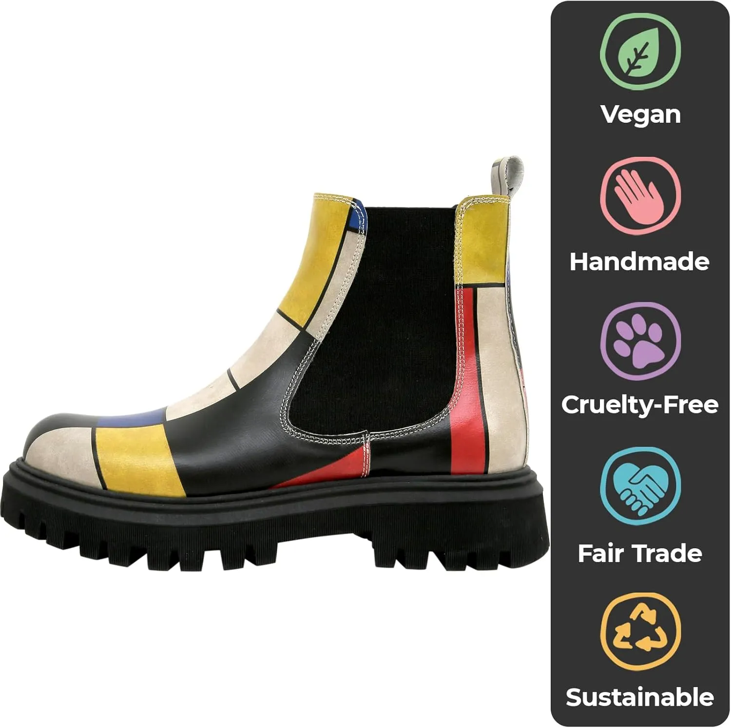 Aura Chelsea Boots for Women - Handmade and Vegan Leather Ankle Boots for Women