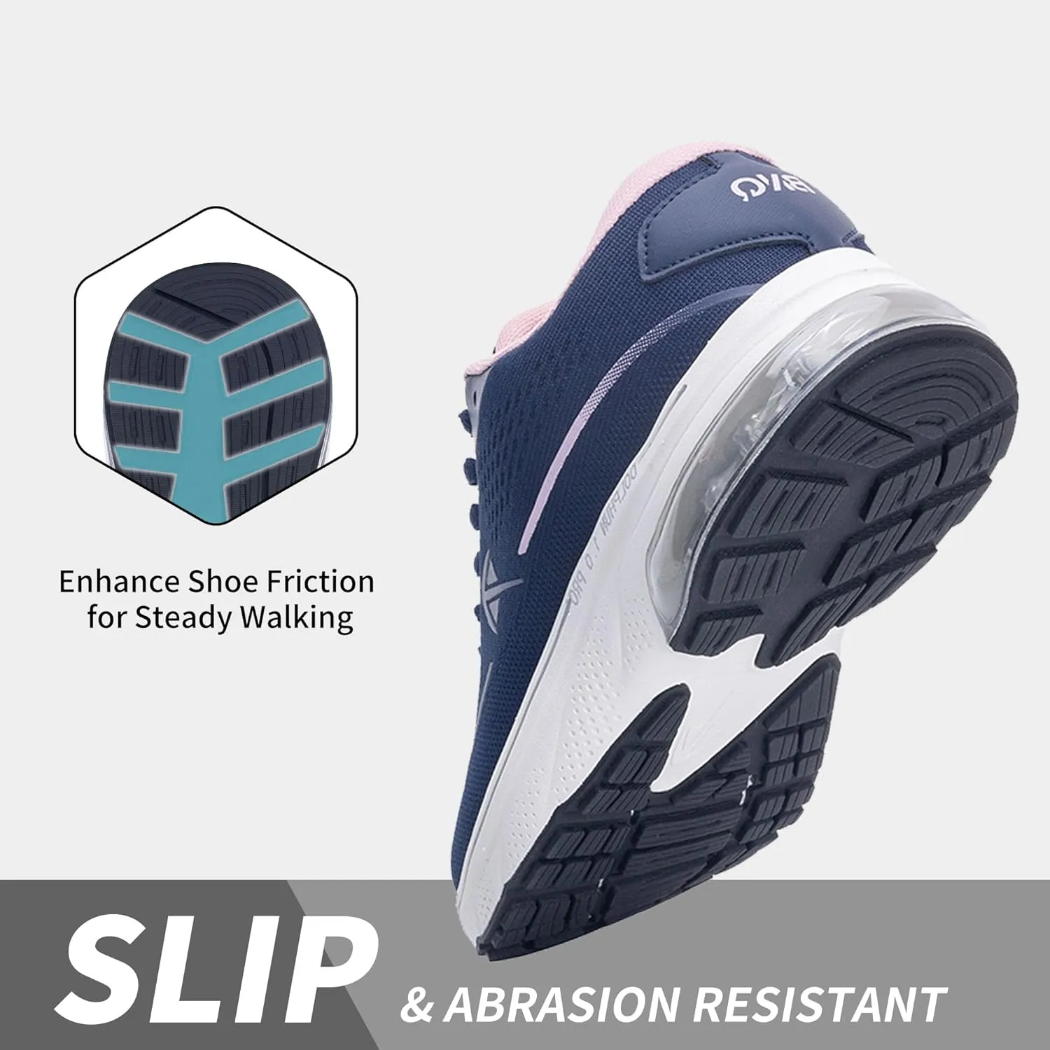 Autper Women's Running Shoes Wide Toe Box Sneakers Women Air Comfortable Arch Support Walking Tennis Athletic Shoes for Jogging Workout Gym Sports US6-11