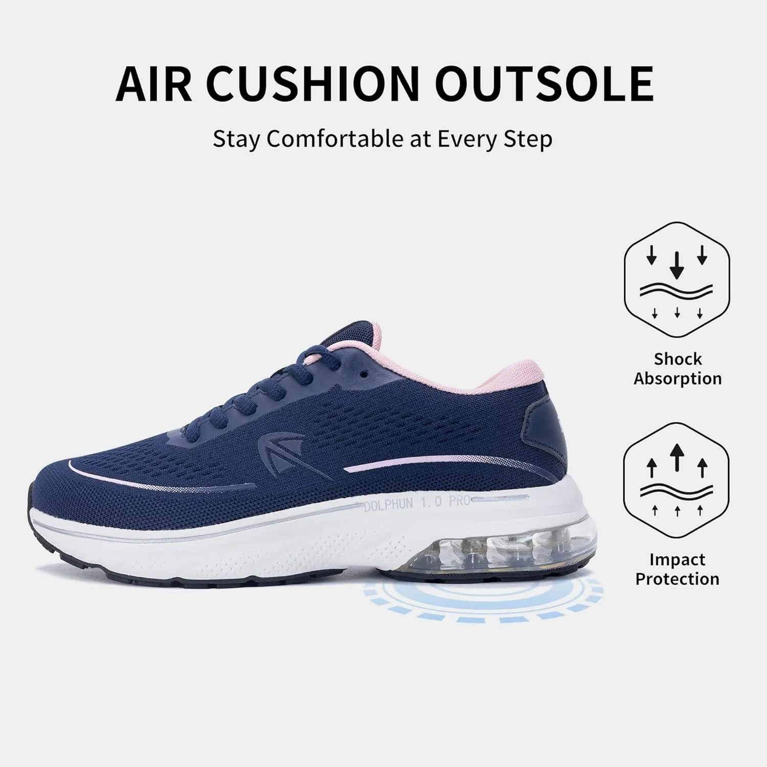 Autper Women's Running Shoes Wide Toe Box Sneakers Women Air Comfortable Arch Support Walking Tennis Athletic Shoes for Jogging Workout Gym Sports US6-11