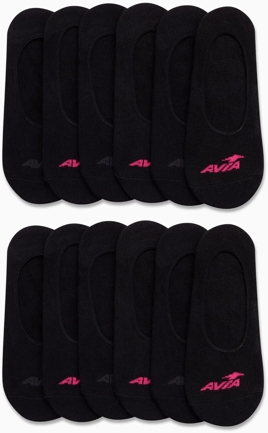 Avia Women's Cushioned No Show Socks (12 Pack)