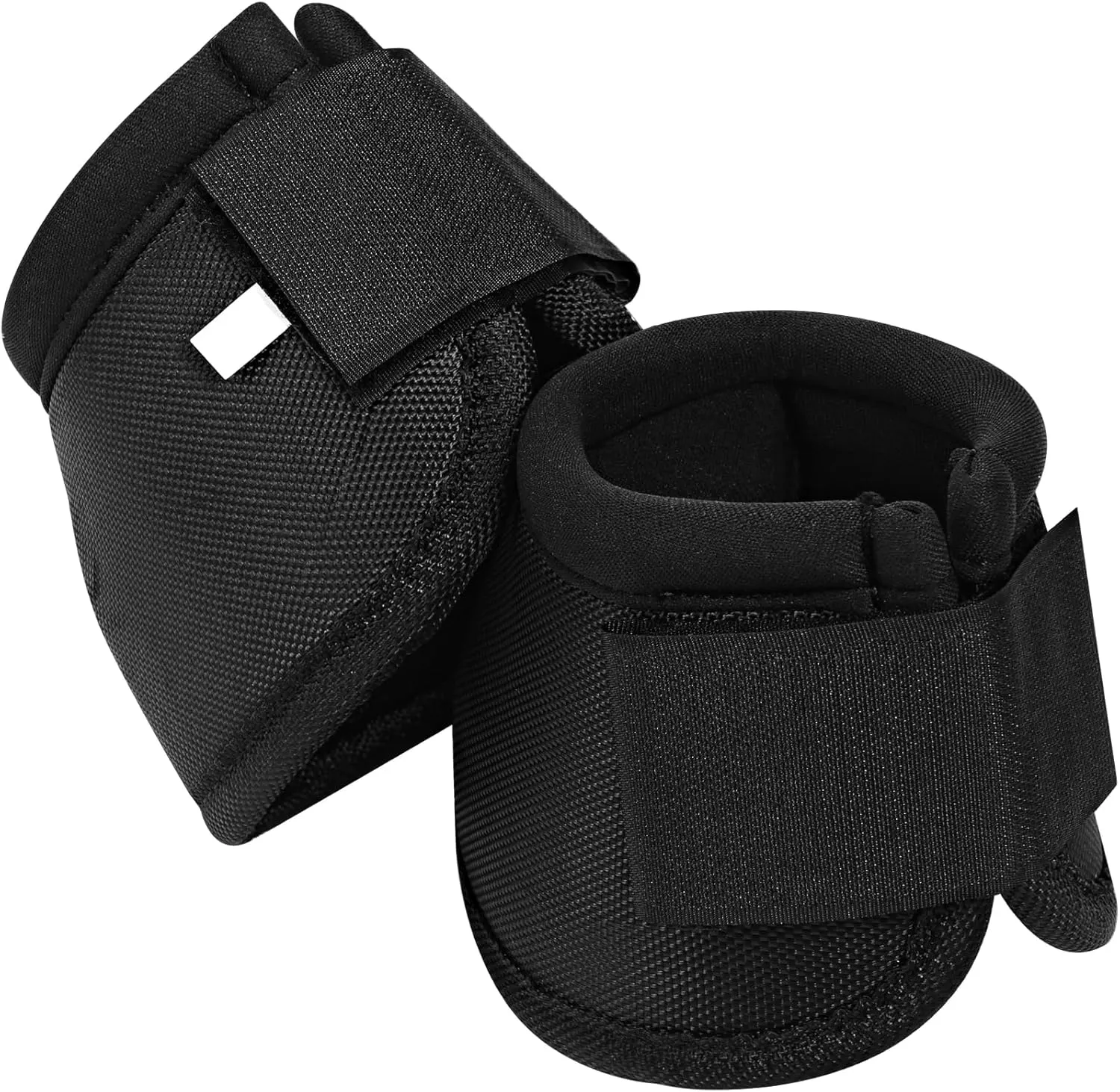 Bell Boots for Horses - No Turn Bell Boots, Ballistic Overreach Bell Boots, Shock Absorbing Hoof Protection for Horses (Black, Medium)