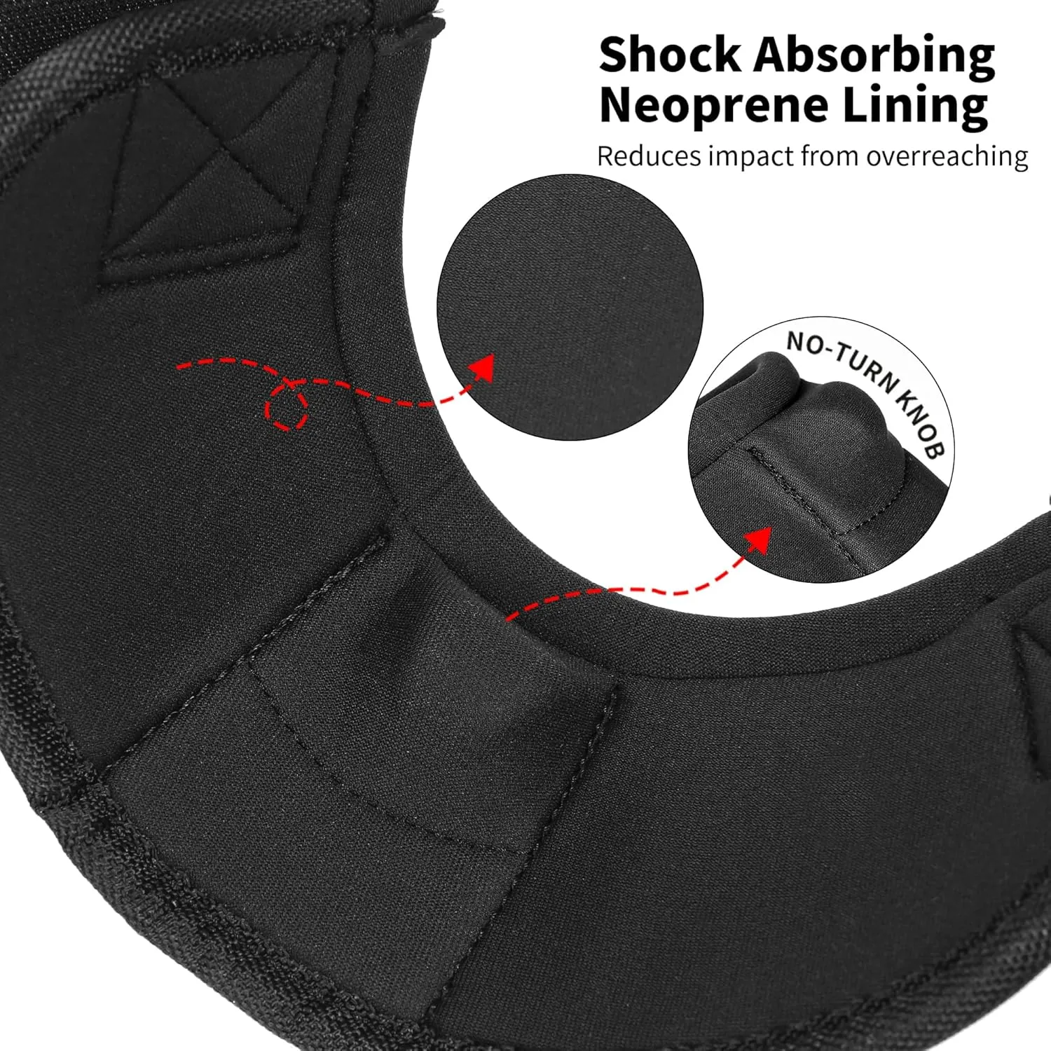 Bell Boots for Horses - No Turn Bell Boots, Ballistic Overreach Bell Boots, Shock Absorbing Hoof Protection for Horses (Black, Medium)