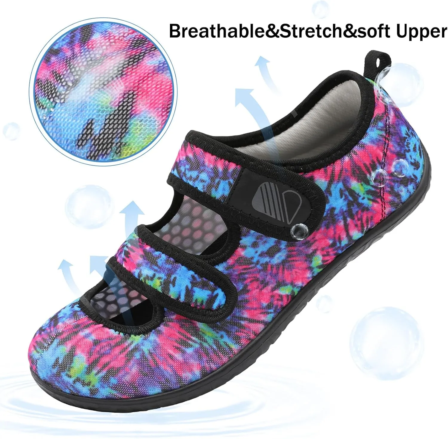 Besroad Womens Mens Lightweight Walking Shoes Adjustable Wide Diabetic Slippers Non-slip Sneakers Sandals