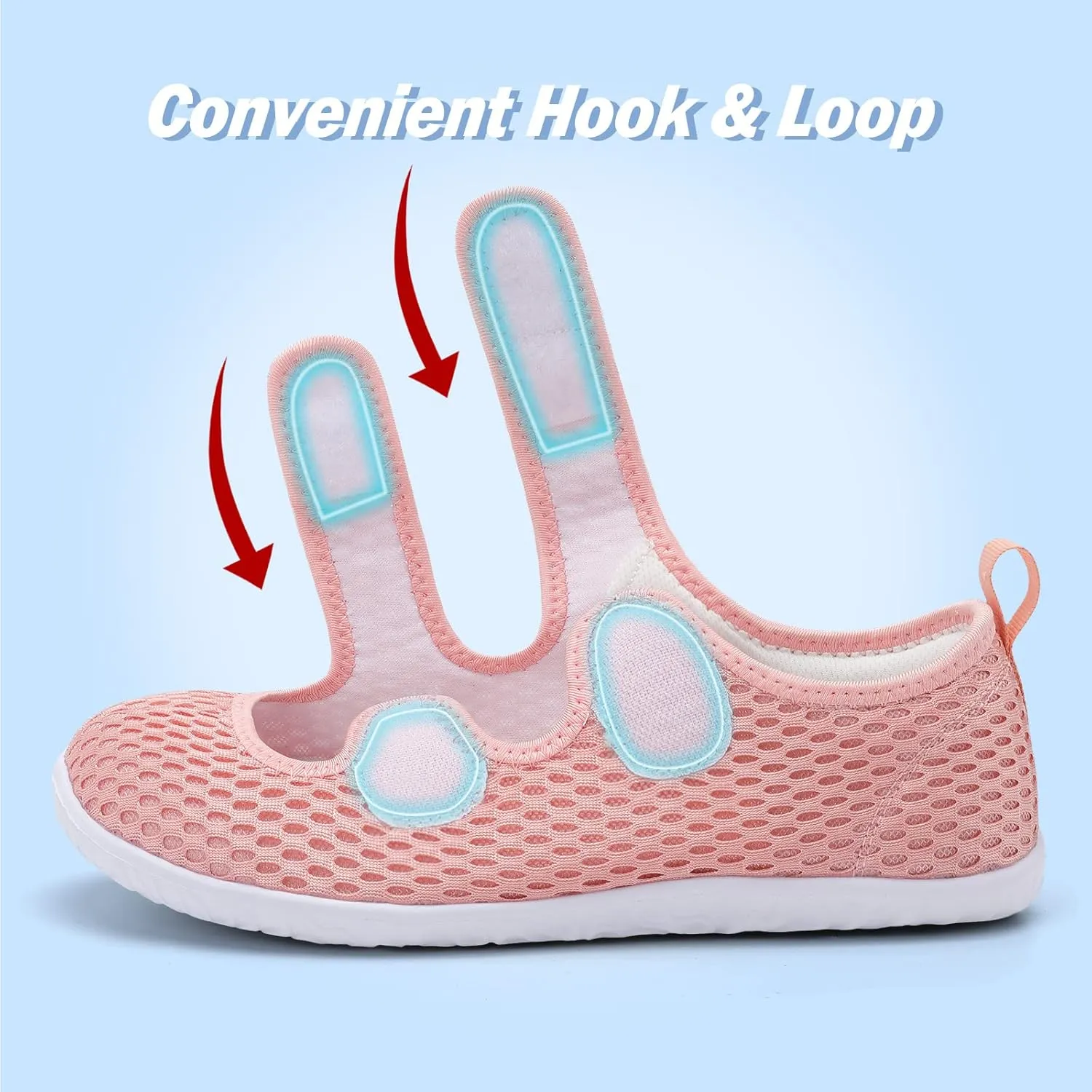 Besroad Womens Mens Lightweight Walking Shoes Adjustable Wide Diabetic Slippers Non-slip Sneakers Sandals