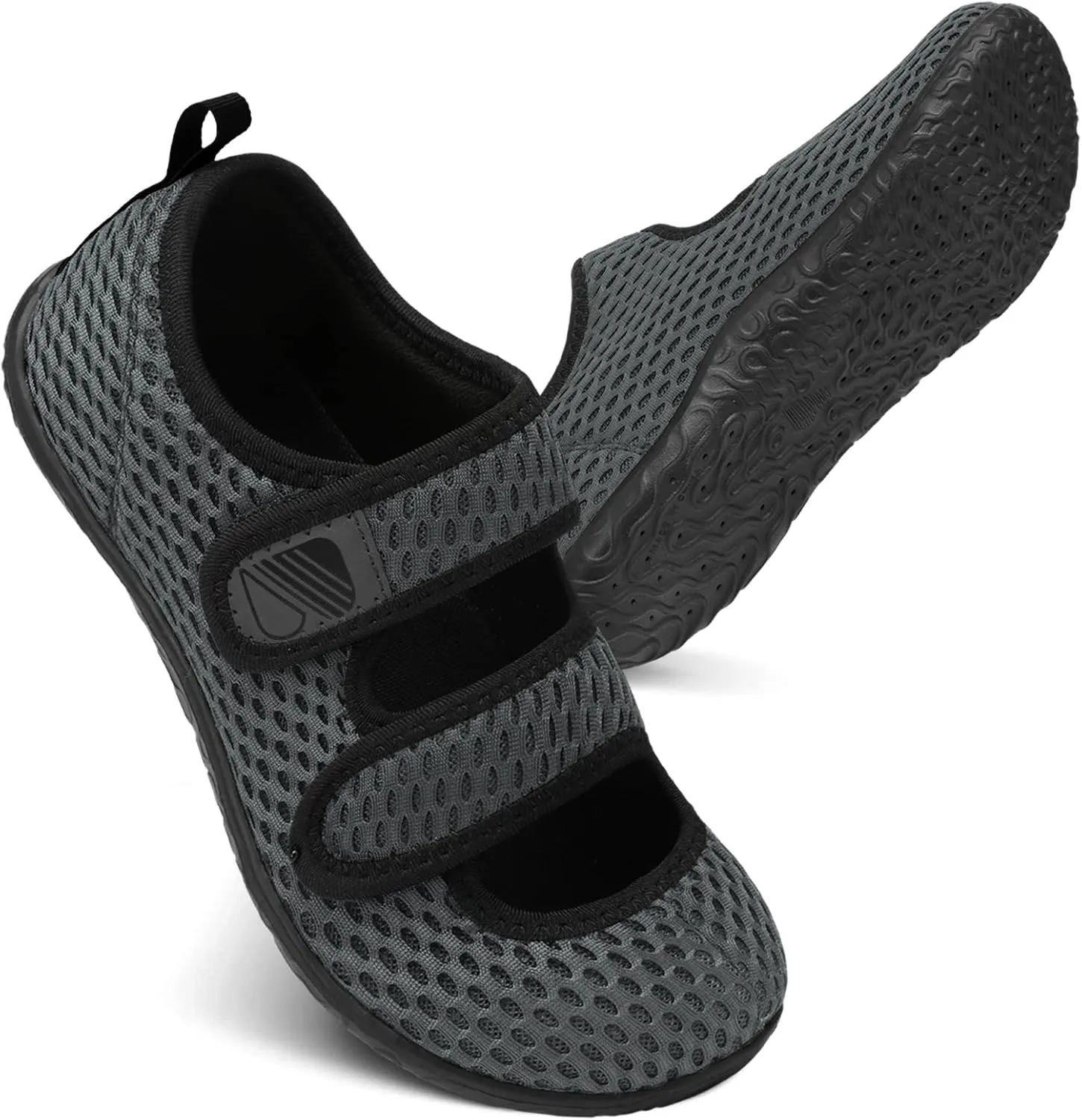 Besroad Womens Mens Lightweight Walking Shoes Adjustable Wide Diabetic Slippers Non-slip Sneakers Sandals