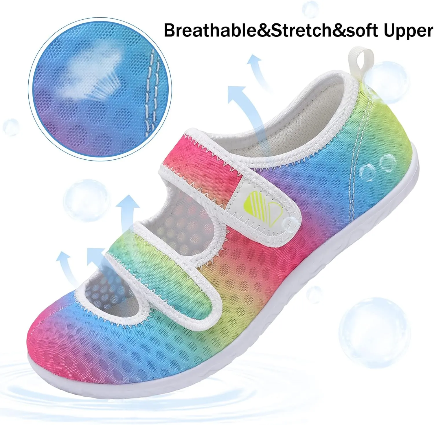 Besroad Womens Mens Lightweight Walking Shoes Adjustable Wide Diabetic Slippers Non-slip Sneakers Sandals