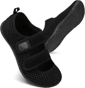 Besroad Womens Mens Lightweight Walking Shoes Adjustable Wide Diabetic Slippers Non-slip Sneakers Sandals