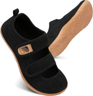 Besroad Womens Mens Lightweight Walking Shoes Adjustable Wide Diabetic Slippers Non-slip Sneakers Sandals