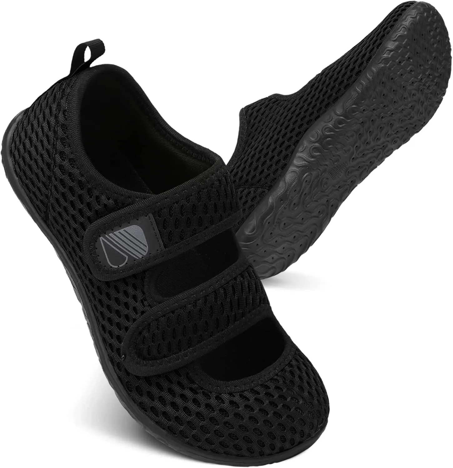 Besroad Womens Mens Lightweight Walking Shoes Adjustable Wide Diabetic Slippers Non-slip Sneakers Sandals