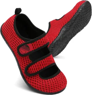 Besroad Womens Mens Lightweight Walking Shoes Adjustable Wide Diabetic Slippers Non-slip Sneakers Sandals