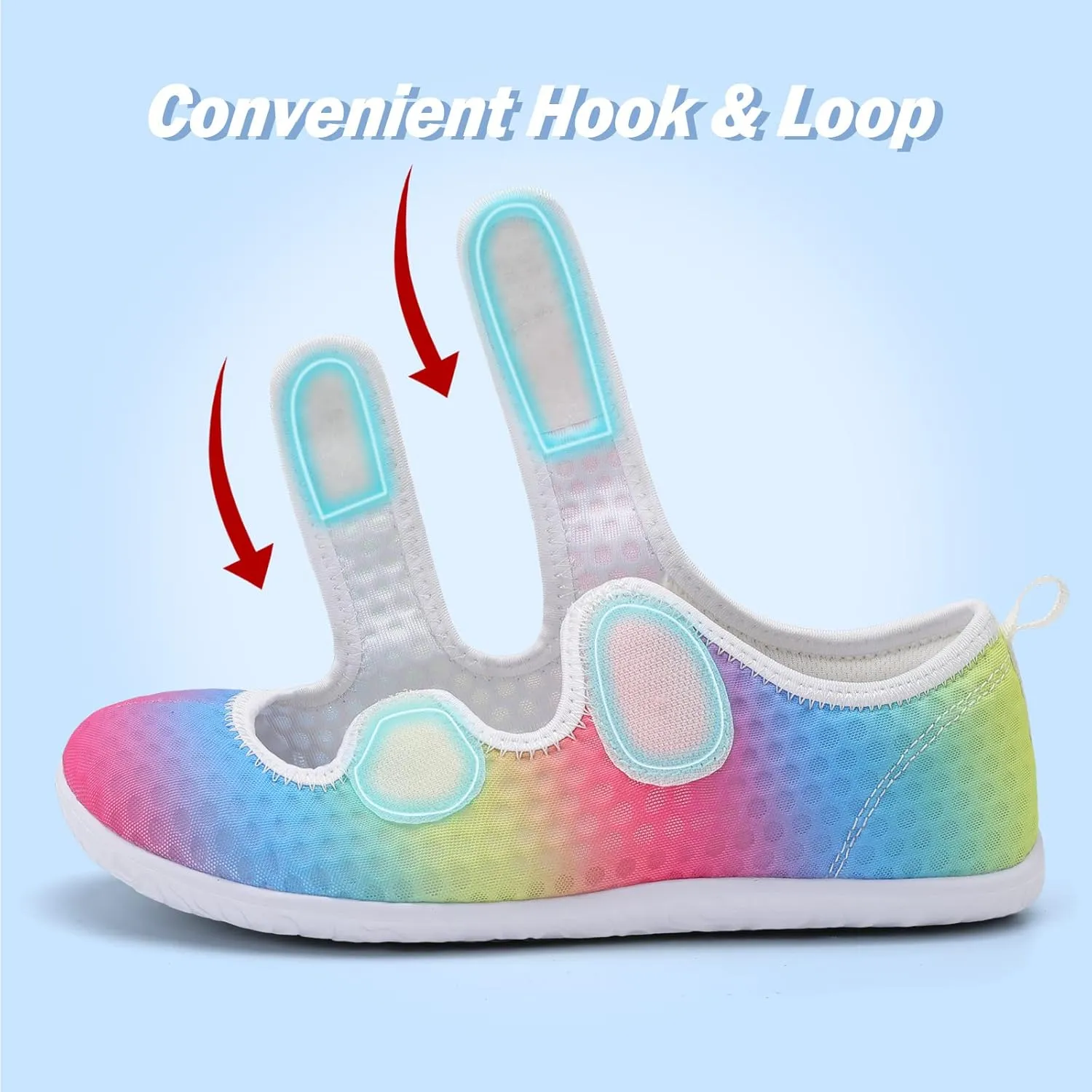 Besroad Womens Mens Lightweight Walking Shoes Adjustable Wide Diabetic Slippers Non-slip Sneakers Sandals