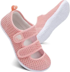 Besroad Womens Mens Lightweight Walking Shoes Adjustable Wide Diabetic Slippers Non-slip Sneakers Sandals