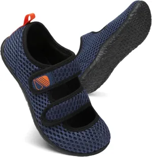 Besroad Womens Mens Lightweight Walking Shoes Adjustable Wide Diabetic Slippers Non-slip Sneakers Sandals