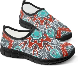 Binienty Womens Slip-on Shoes Lightweight No Laces Sneakers Arch Support Loafer Walking Shoes for Work Casual Daily