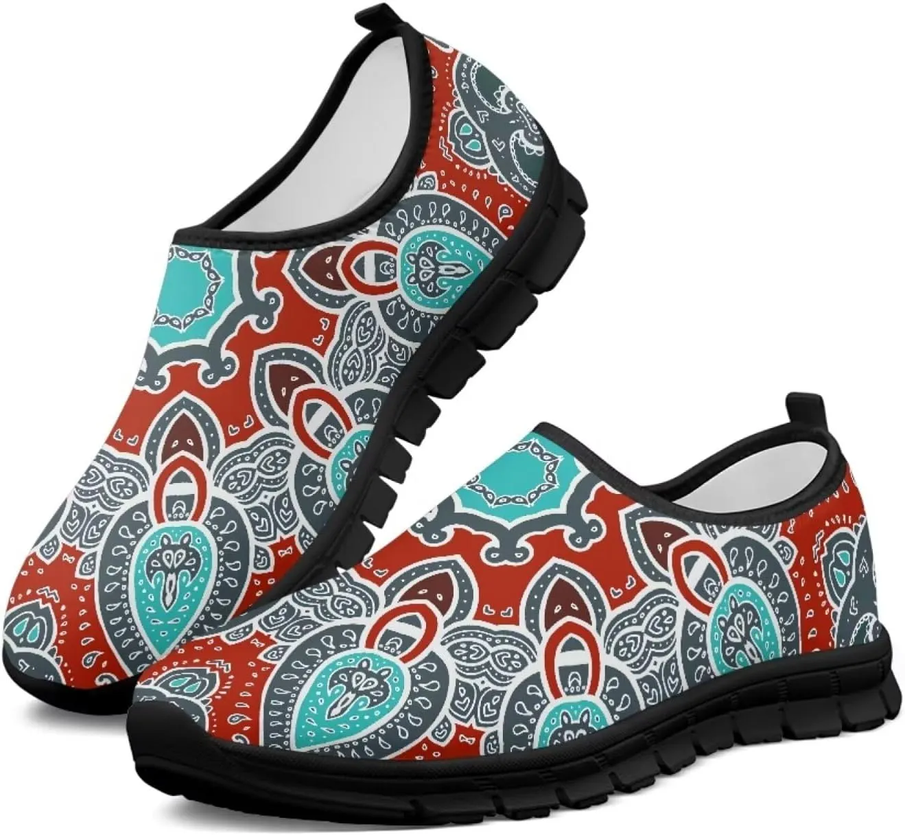 Binienty Womens Slip-on Shoes Lightweight No Laces Sneakers Arch Support Loafer Walking Shoes for Work Casual Daily
