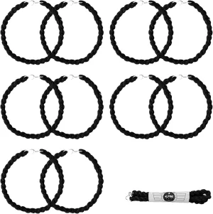 Black Military Boot Blousing Straps, Pack of 5 - Elastic Blousing Bands with Metal Hooks for Army, Navy, Marines, Air Force - 7.5-Inch Military Grade Pant Leg Straps to Keep Pants Tight