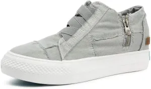 Blowfish ZS-0650-520 Womens Sneakers Mamba High Top Washed Canvas Grey US Size 8