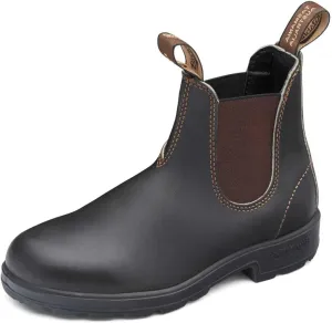 Blundstone Original 500 Series Unisex Premium Water Resistant Leather Chelsea Boots for Men and Women with Shock Absorption and Cushioned Midsole, Stout Brown, 9.5 US Men / 11.5 US Women / 8.5 AU