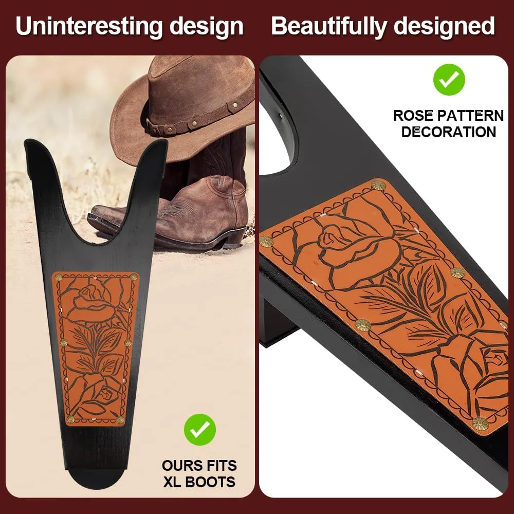 Boot Jack Wooden Boot Remover for Cowboy Boots Easy Boot Puller Perfect Husband Gifts Dad Gifts