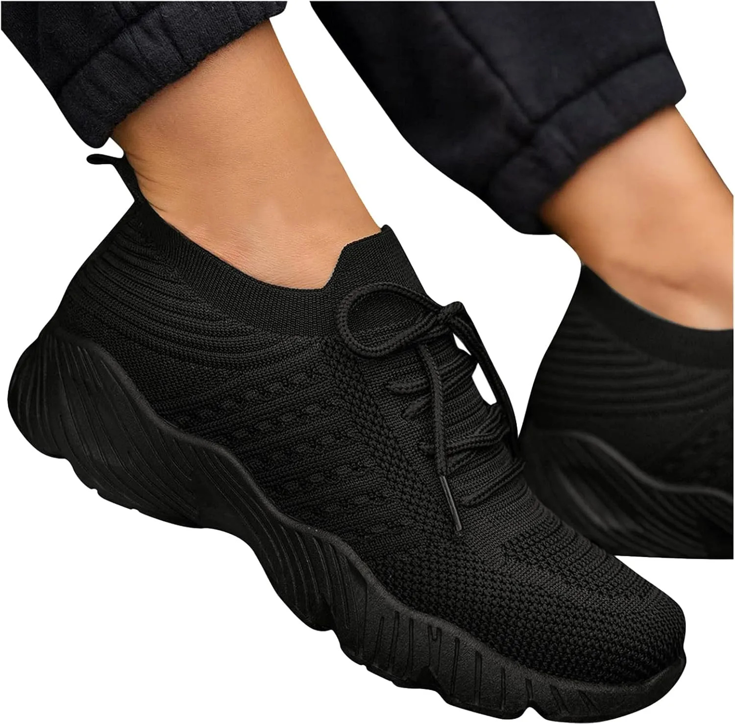Bowling Shoes Women 9 Wide All Black Sneakers for Women Cute White Tennis Shoes Women Comfortable Womens Walking Shoes Sock Sneakers Slip On Mesh Platform Cute Black Sneakers for Women Comfortable