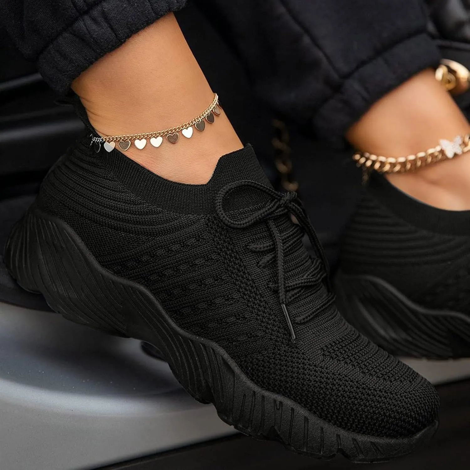 Bowling Shoes Women 9 Wide All Black Sneakers for Women Cute White Tennis Shoes Women Comfortable Womens Walking Shoes Sock Sneakers Slip On Mesh Platform Cute Black Sneakers for Women Comfortable